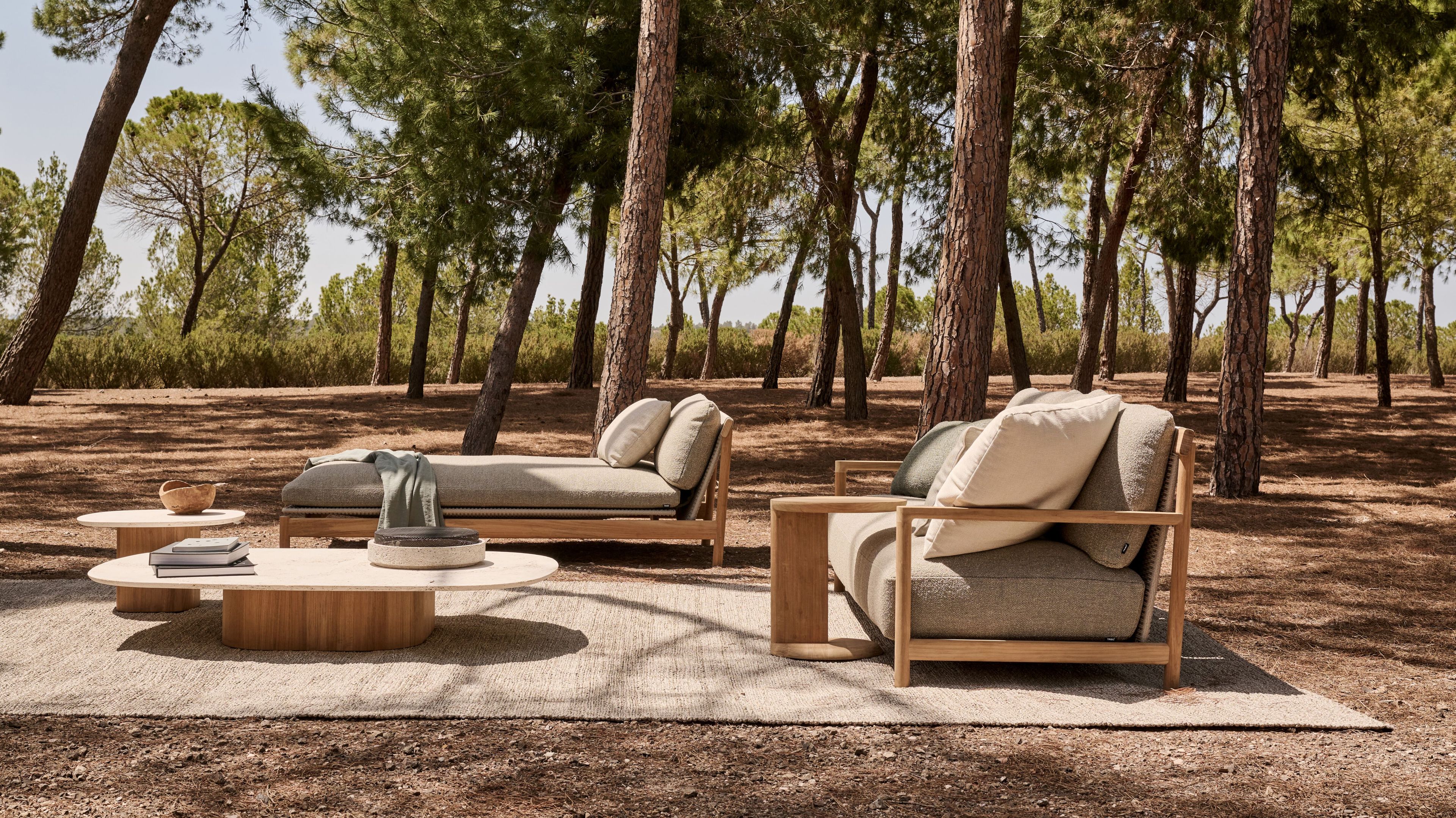 Низкий круглый стол из тикового дерева TRIBÙ Amanu ARCH-00079914 - Вид №3