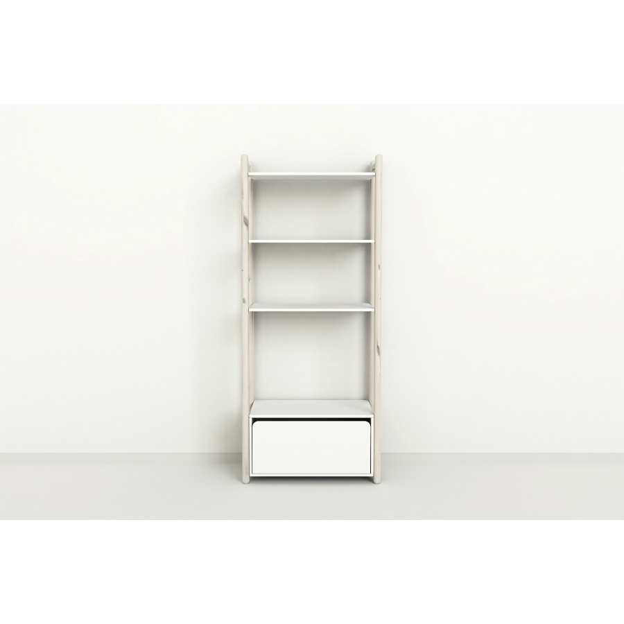 Гарнитур Maxi В, 1 полка и 1 комод, белый, искусственно состаренный Flexa 812630490 - Вид №1