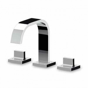 ZA5649 Смеситель для биде на 3 отверстия, слив 1 1/4 ", соединительные шланги. Zucchetti Aguablu