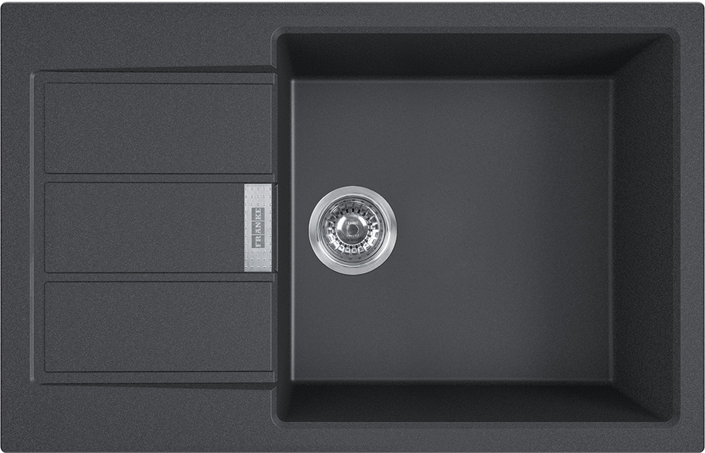 143.0618.382 Good, тектонайт, мойка s2d 611-78 xl цвет оникс, вентиль автомат, монтаж под столешницу Franke Franke Sirius 2.0 