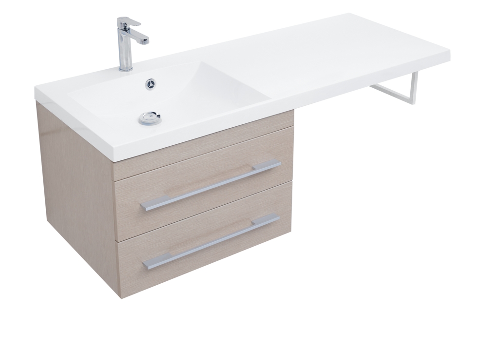 Тумба с раковиной Aquanet Нота 120 L светлый дуб 0017148500239565 - Вид №2