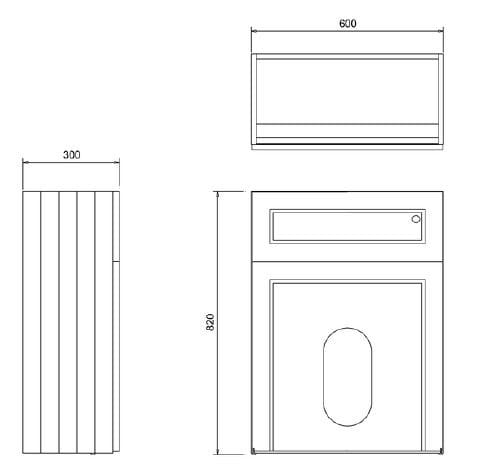 Деревянный внешний сливной ящик Burlington Cassetta di scarico ARCH-00130312 - Вид №6