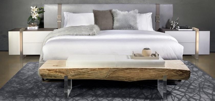 MORADA Двуспальная кровать в коже Bond Bond bed - Вид №1