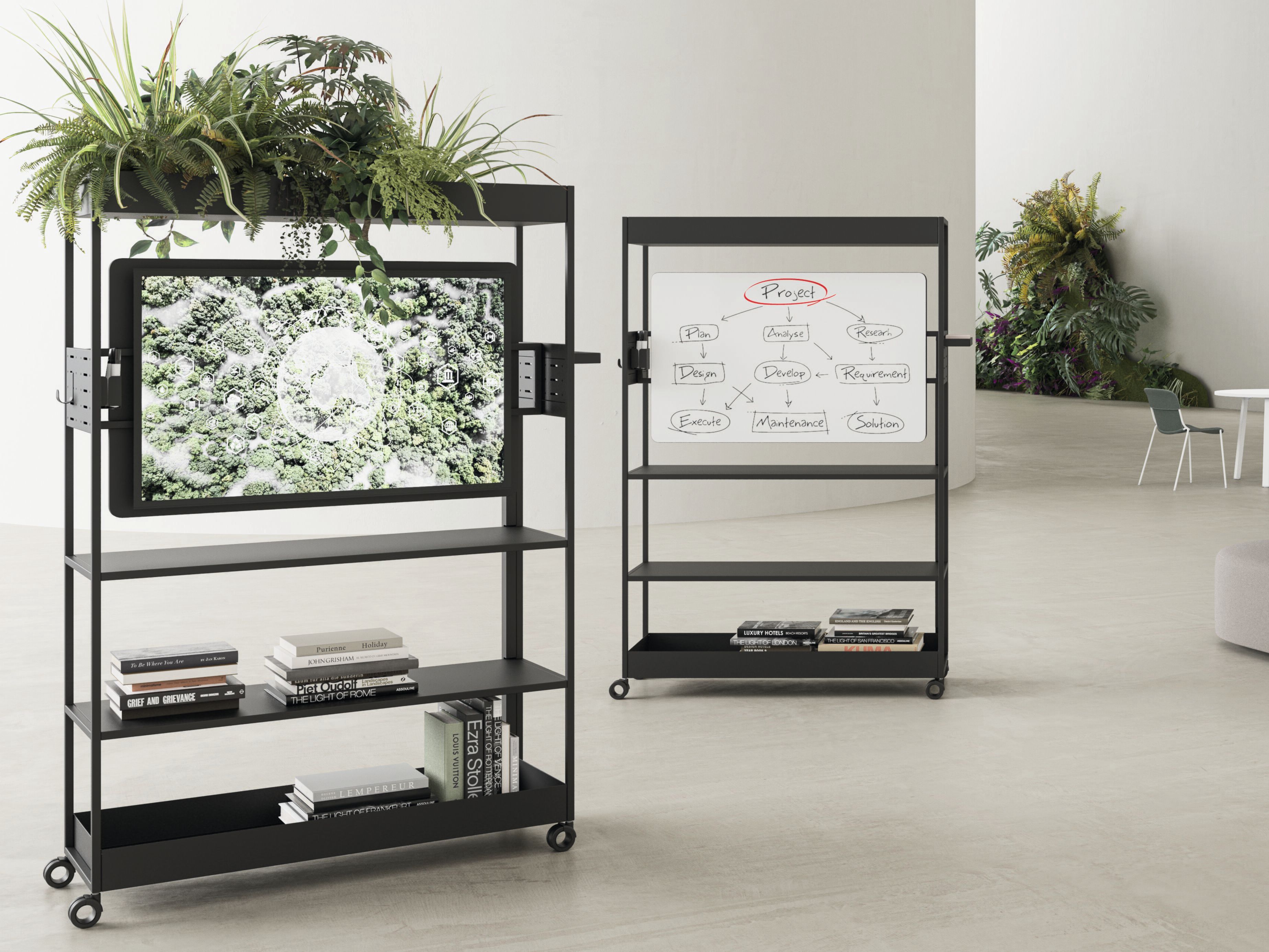 Металлические офисные перегородки DVO DV420-MOBILE WALL ARCH-00043685