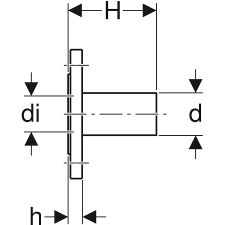 GEBERIT 23768 Фланец Geberit Mapress из углеродистой стали, PN 6, с гладким концом  - Вид №2