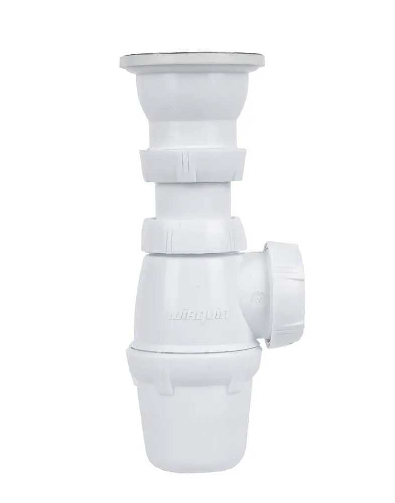 Сифон для мойки WIRQUIN с выходами 40×80 мм 86730185