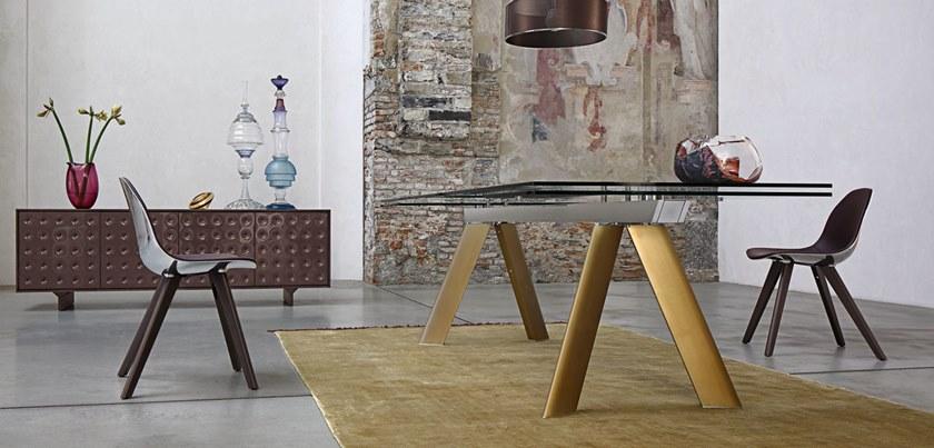 Roche Bobois Раздвижной прямоугольный стол из анодированного алюминия Les contemporains sun-id-1392736 - Вид №1