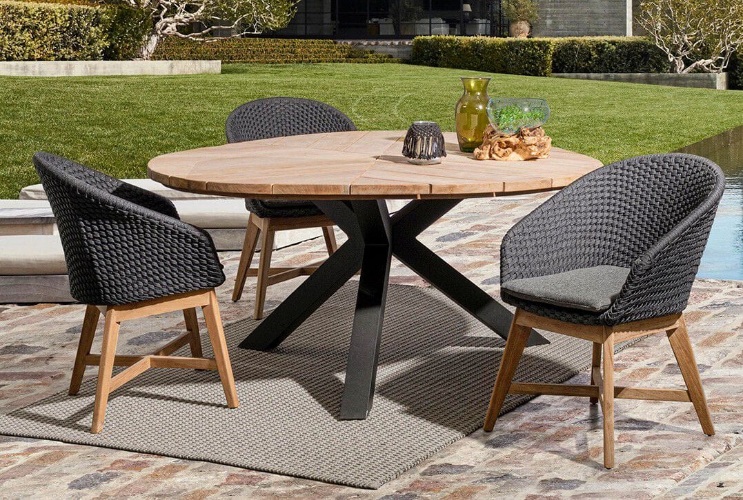 Алюминиевый и ТИК садовый стол BIZZOTTO PALMDALE ARCH-00054038 - Вид №2