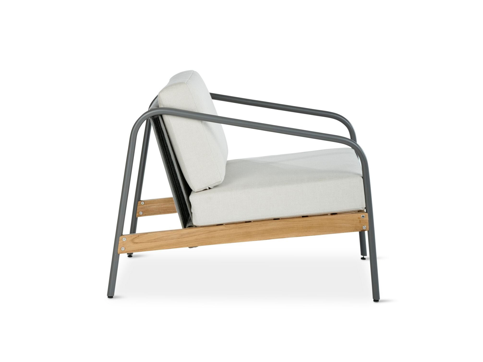 Алюминиевый и деревянный садовый стул с подлокотниками Walters North Fork ARCH-00039861 - Вид №2