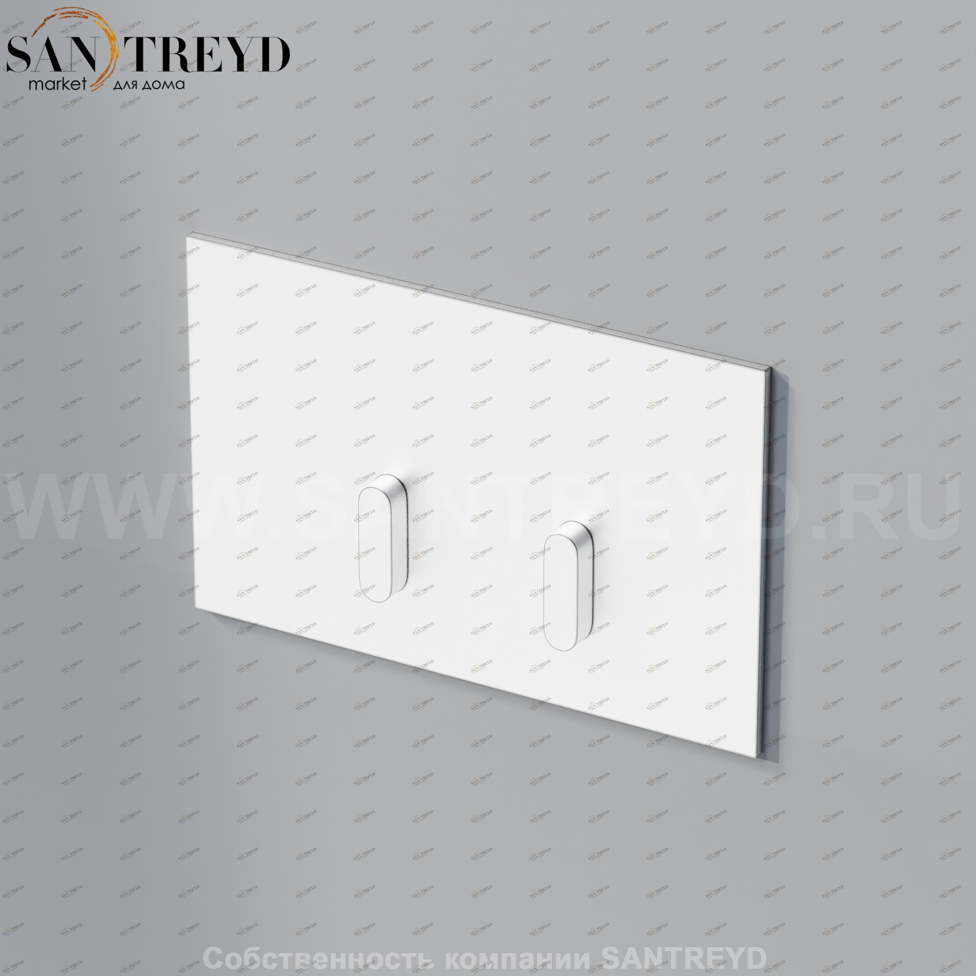 Кнопка смыва ARUB0968NSP SQUARE для унитаза хромированная матовая Agape