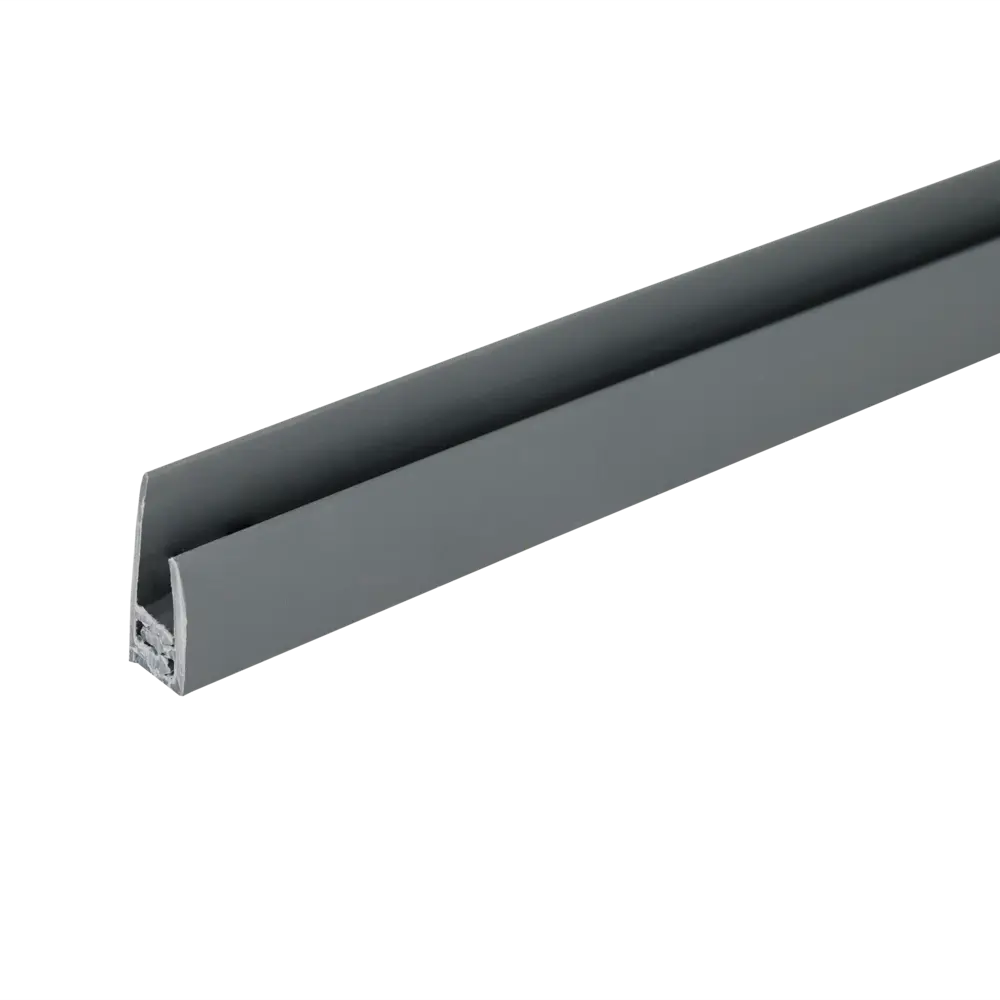 Профиль стартовый/финишный Artens 7.5x18x2700 мм ПВХ для панелей до 4мм цвет темно-серый 83921540 STLM-2011445  - Вид №1