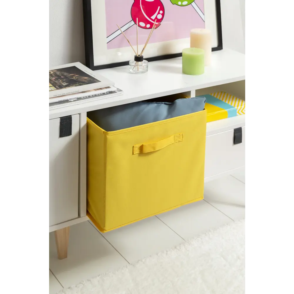 Spaceo KUB Banana: Желтый складной короб для систем хранения 81990632 STLM-0016760 - Вид №4