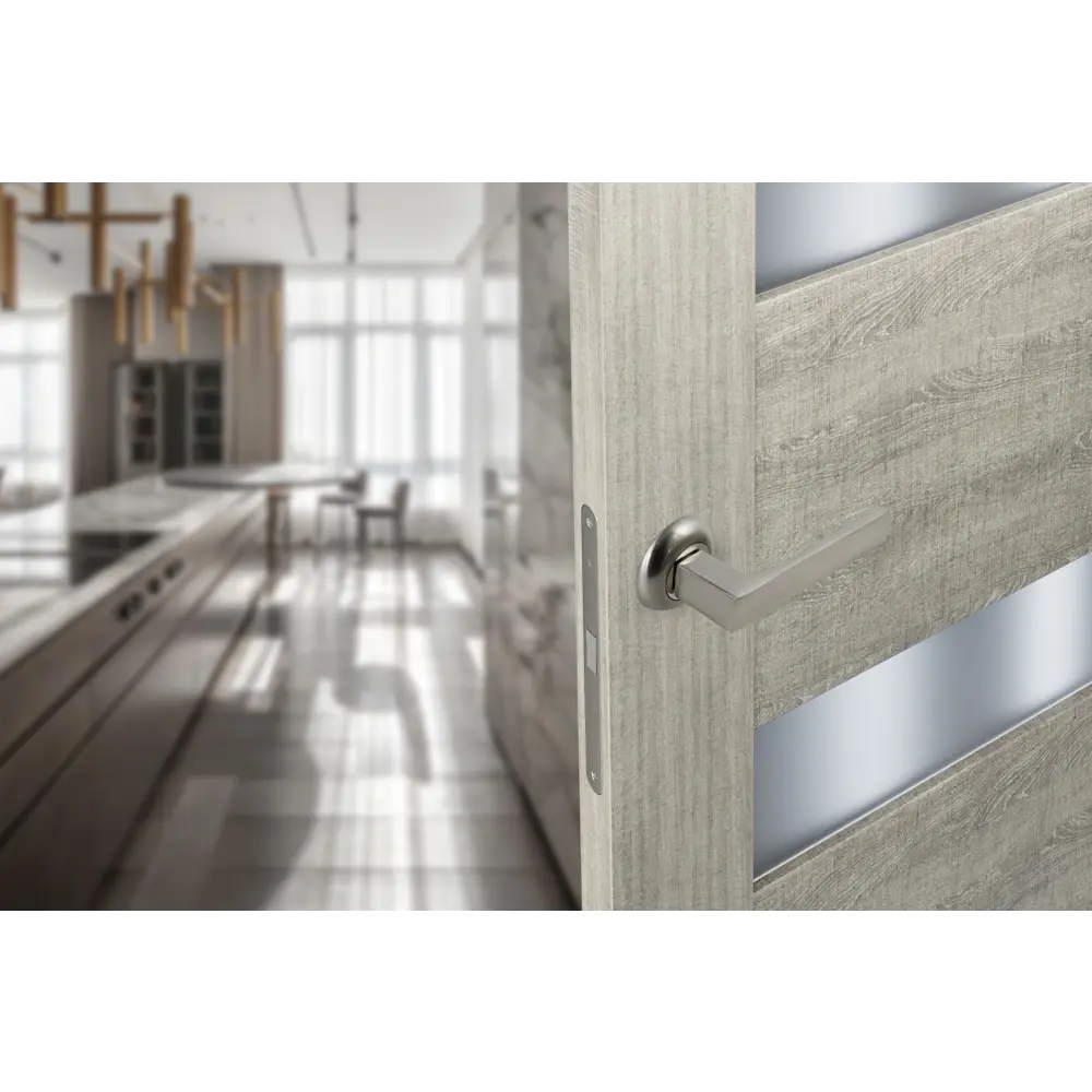 EDSON Дверные ручки EDS-11H-R1 в стильном никелевом исполнении 85168606 STLM-0059342 - Вид №6