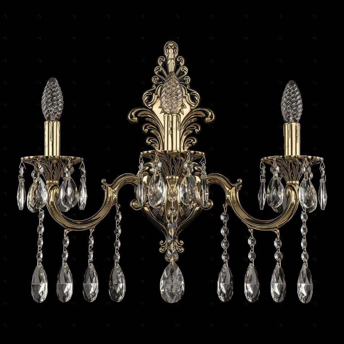 Бра настенное золотистое Bohemia Ivele 7201B15 BOHEMIA IVELE СВЕЧА 00-3889091 Золото 