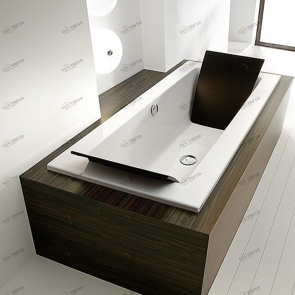 Ванна встраиваемая ZERO 190х90 см с аэромассажем Deluxe HOESCH 6531