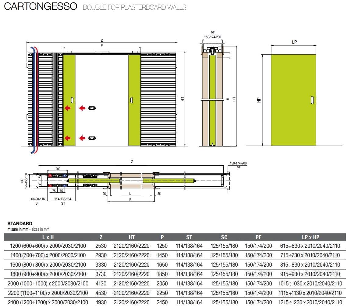 PROTEK® Ответная рама для раздвижных дверей с проходом для систем Magic box® sun-id-1350550 - Вид №3