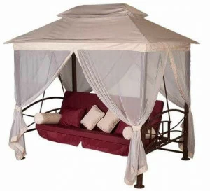 Качели садовые красные "Ницца" IMPEX  132271 Белый;красный