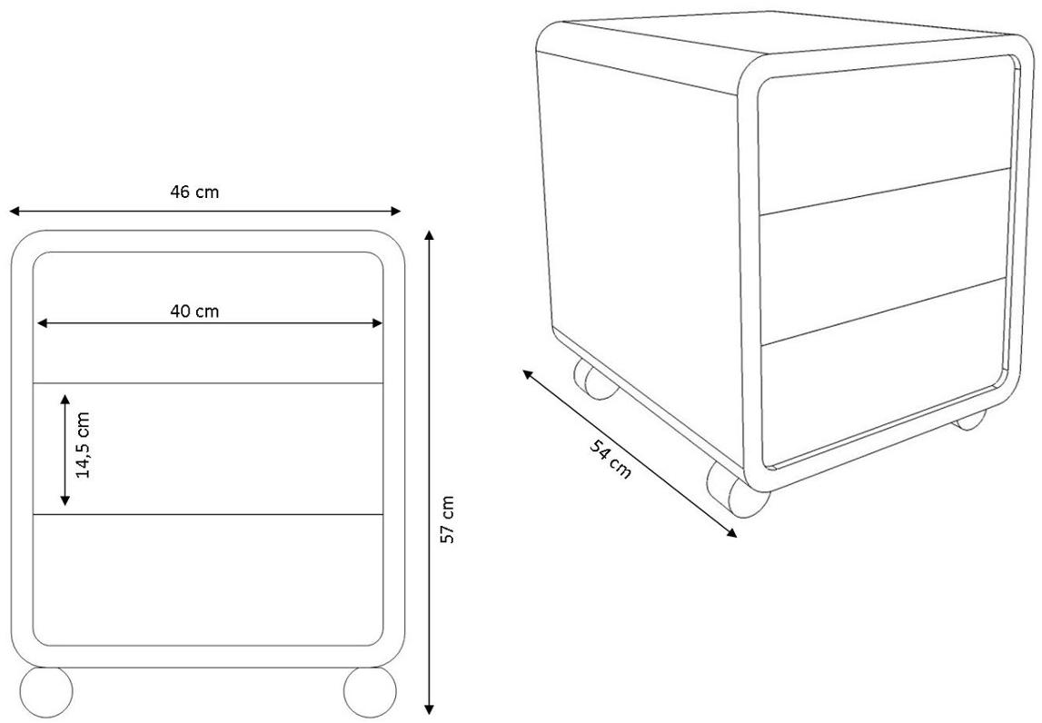müller möbelfabrikation Офисный комод на колесиках Highline R20 - Вид №4
