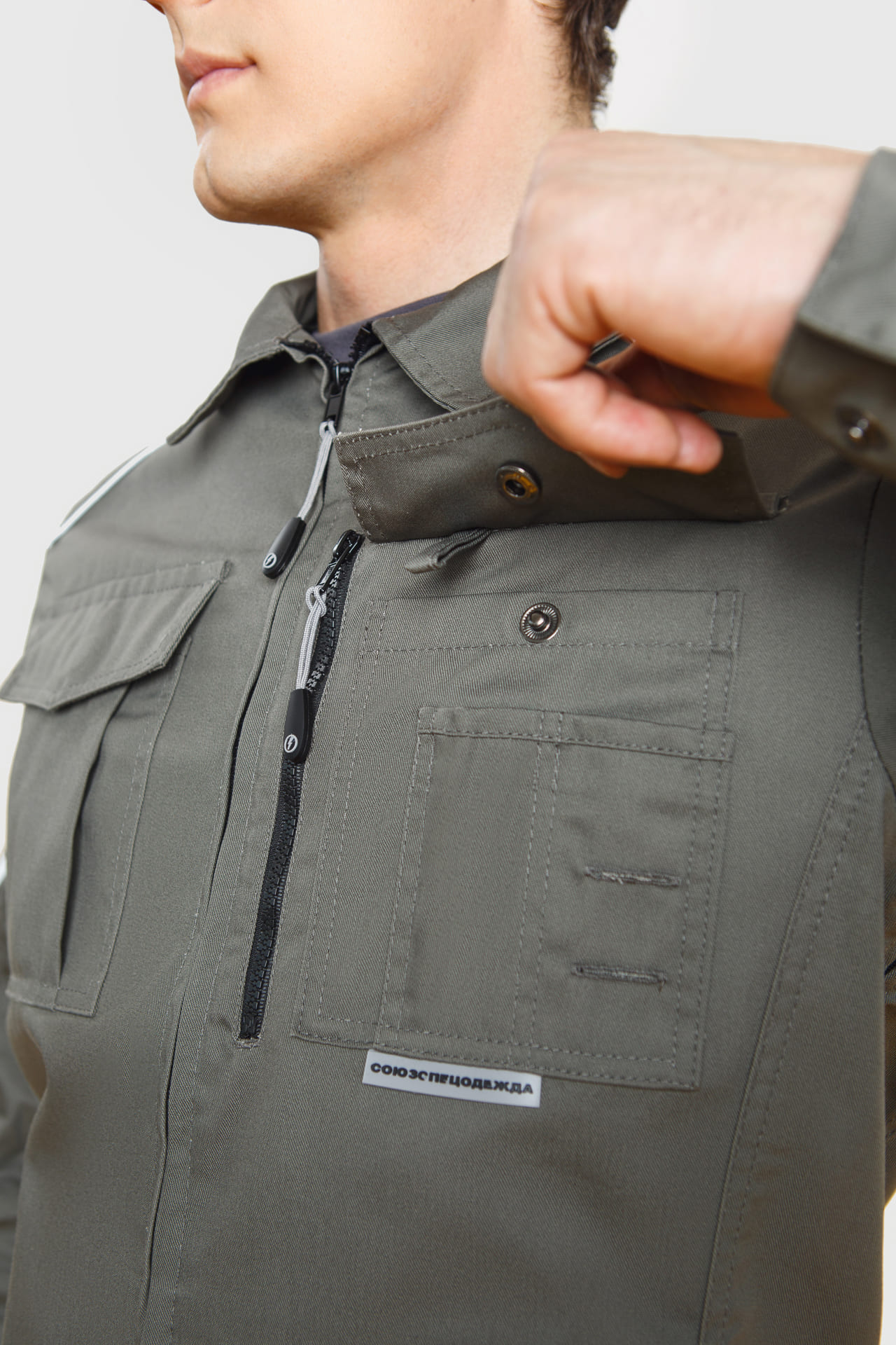 5026424 Костюм  NEW серый хаки STATUS  Летняя спецодежда  размер 52-54/170-176  - Вид №12