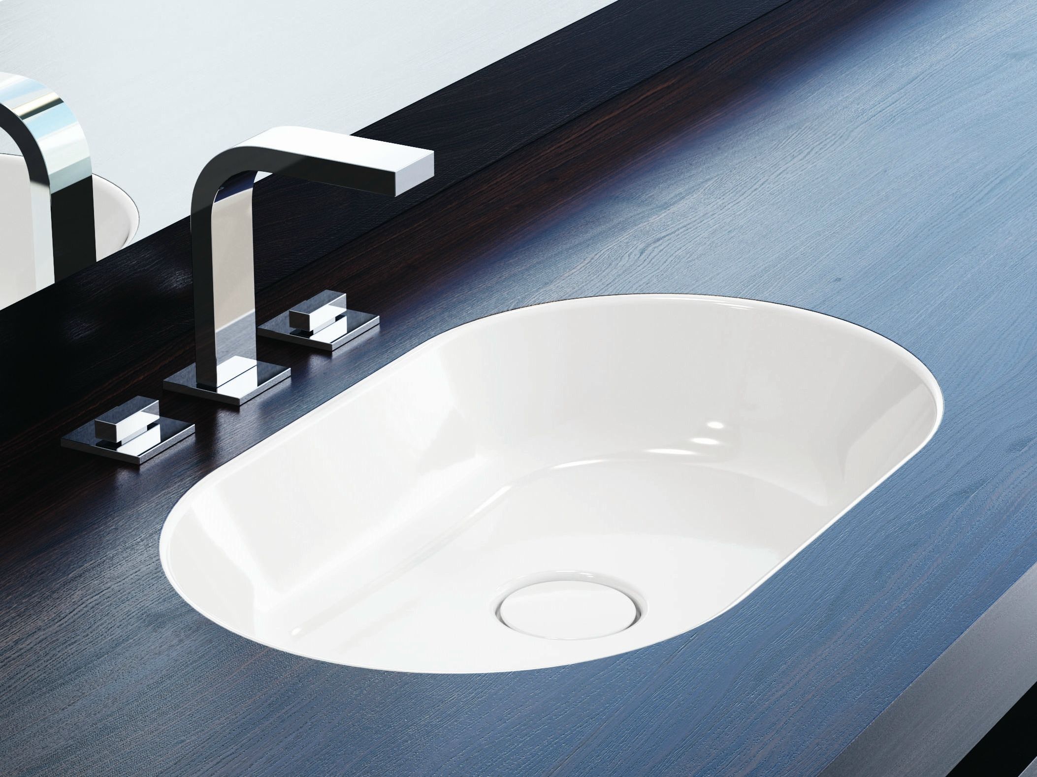 Эмалированная сталь овальная встраиваемая раковина KALDEWEI центр ARCH-00035218