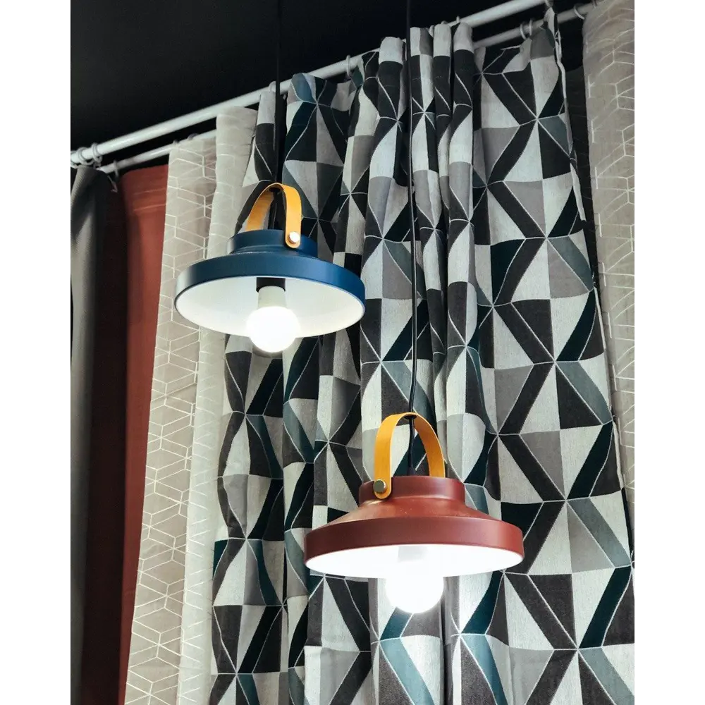 Подвесной светильник Toplight Wendi, 1 лампа, 7 м², цвет красный/дерево 82672378 STLM-2069607  - Вид №9