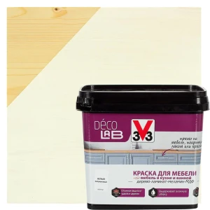 Краска для мебели V33 Decolab цвет белый 0.75 л