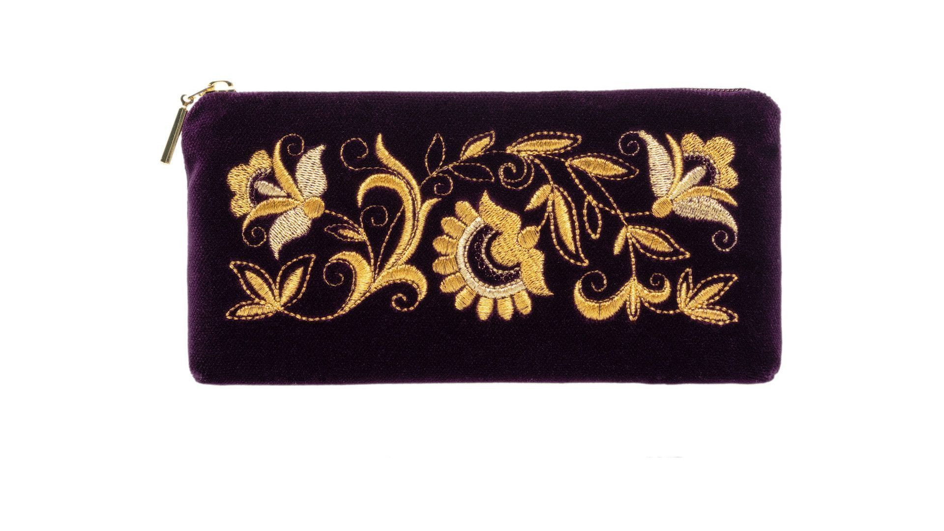 10660392 Торжокские золотошвеи Очечник "Грезы" бархат Разм. 10*19*2 Мод. 249-1 Рис. 1200-1 Бархат  - Вид №1