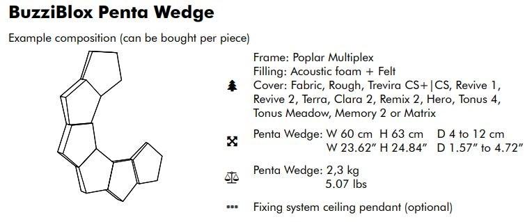 BuzziSpace Акустическая стеновая панель из ткани Buzziblox sun-id-1468904 - Вид №23
