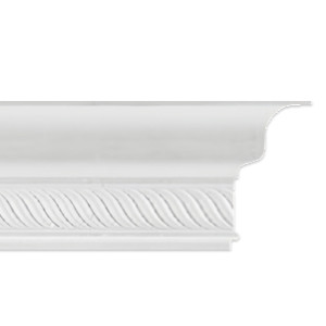 Плинтус потолочный инжекционный D 123/70 ( 65 шт. в упак.)