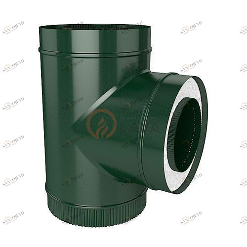 Сэндвич-тройник LAVA 130/200 мм. 90" зеленый (6005) 4394