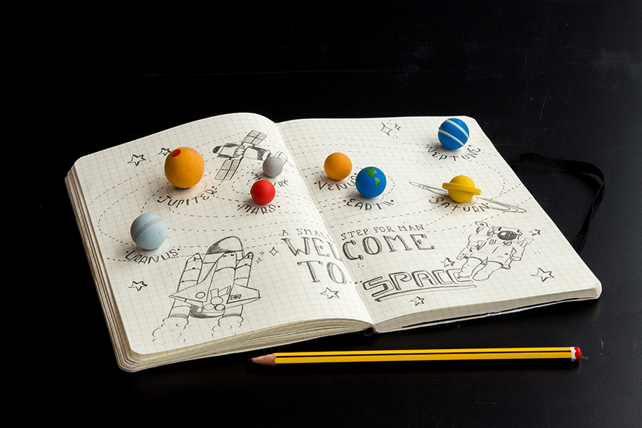 SK ERASERPLAN1 Набор ластиков «Солнечная система» Suck UK  - Вид №9