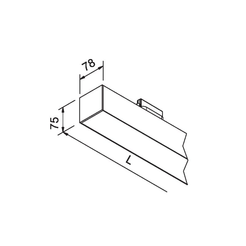 Экструдированное алюминиевое освещение трека Lucifero's файл 2 ARCH-00134071 - Вид №1