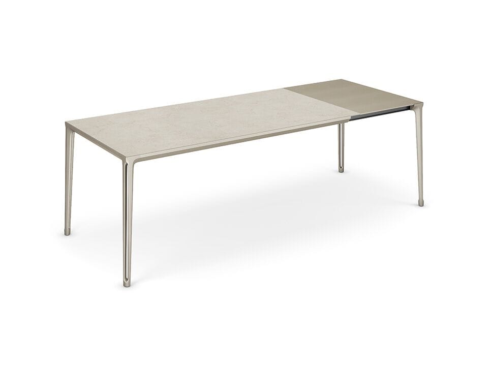 Прямоугольный выдвижной стол из алюминия и стекла Cattelan italia BOULEVARD ARGILE DRIVE ARCH-00130126 - Вид №2