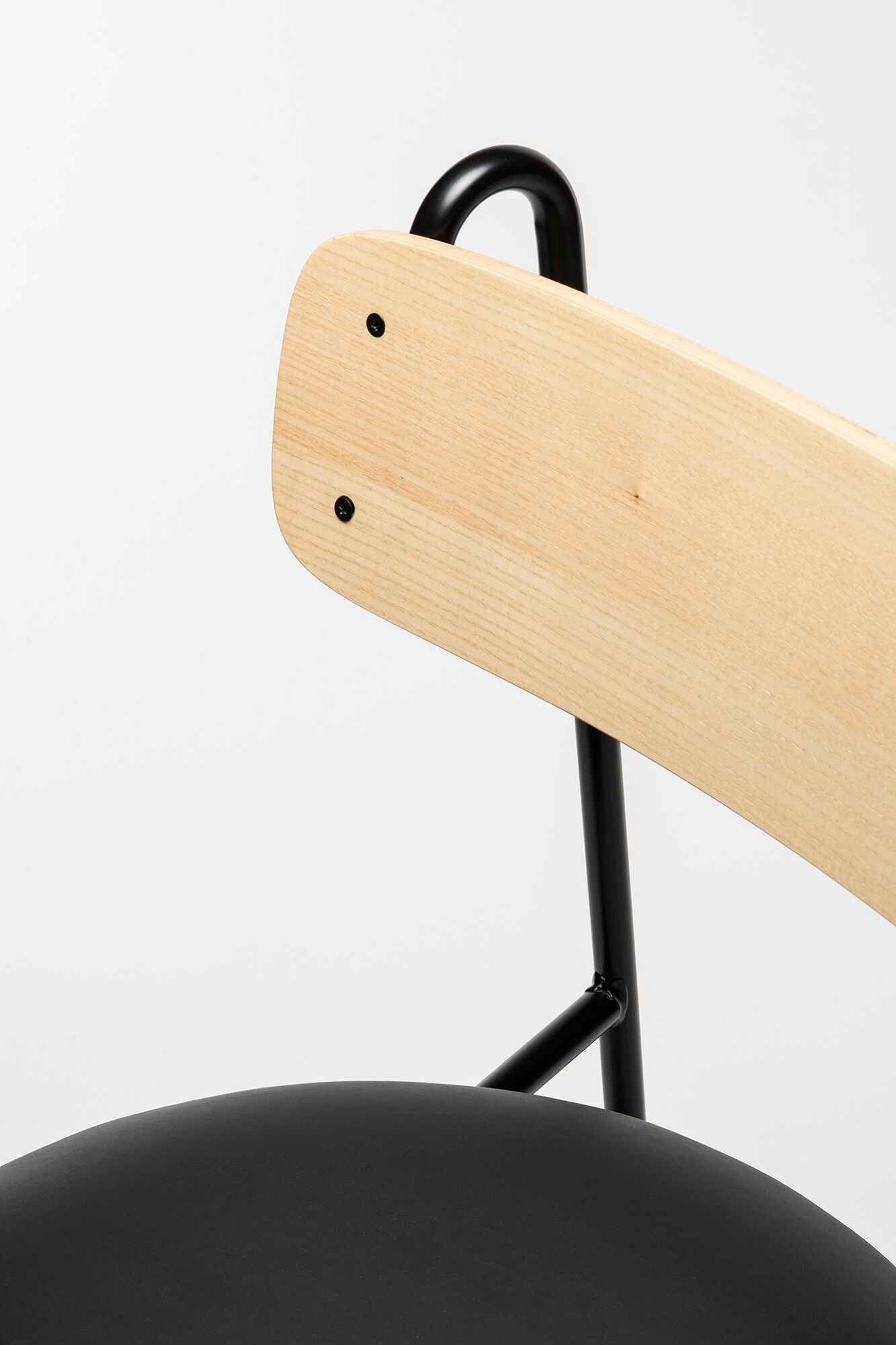 Окрашенный металлический стул со встроенной подушкой из искусственной кожи CHAIRS & MORE Lena ARCH-00091348 - Вид №25