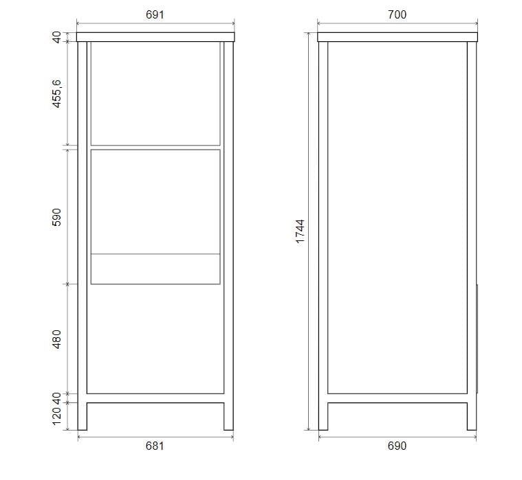 Колонна с духовкой, отбойником и вакуумным ящиком Ilve Professional Plus ARCH-00116897 - Вид №2