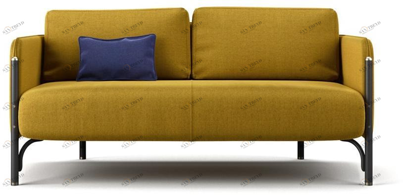 Wiener GTV Design 2-местный тканевый диван Jannis sun-id-1504788