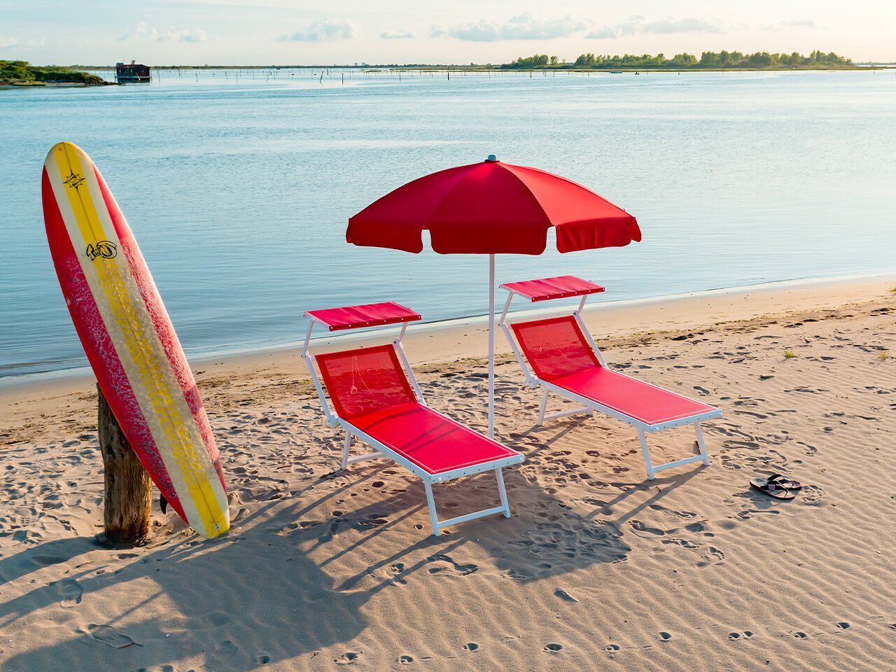 Зонтик из анодированного алюминия и акриловой ткани Crema Outdoor CARIDDI ARCH-00095049 - Вид №1