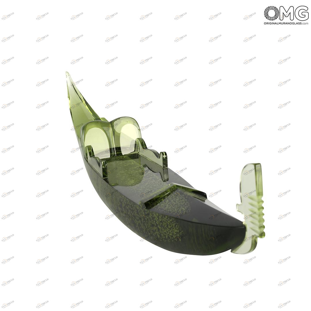 4531 ORIGINALMURANOGLASS Венецианская гондола - муранское стекло OMG 64 см 