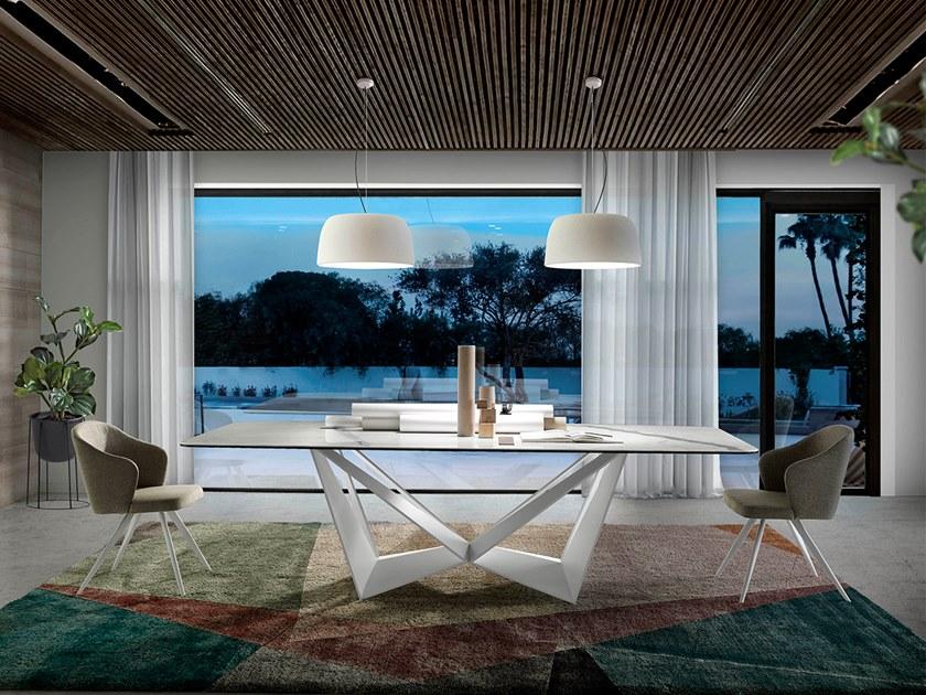 Angel Cerdá Стол для гостиной, окрашенный из стали с эпоксидной краской Urban deco 1053 Angel Cerda - Вид №7