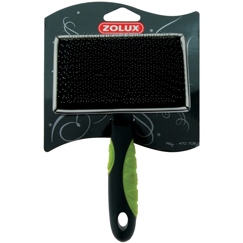 Т0040345 Пуходерка с каплей большая плоская салат. ручка ZOLUX 