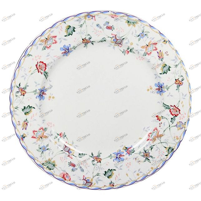 Тарелка керамическая белая с рисунком обеденная "Букингем" IMARI БУКИНГЕМ 00-3946737 Белый 