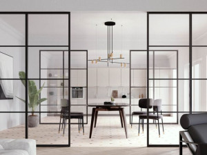 Стеклянная перегородка