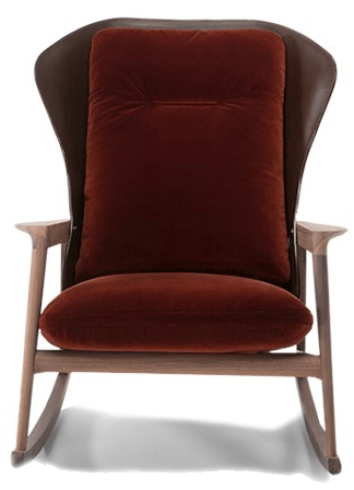 Natuzzi Кресло-качалка с подлокотниками с высокой спинкой sun-id-1441795 - Вид №1