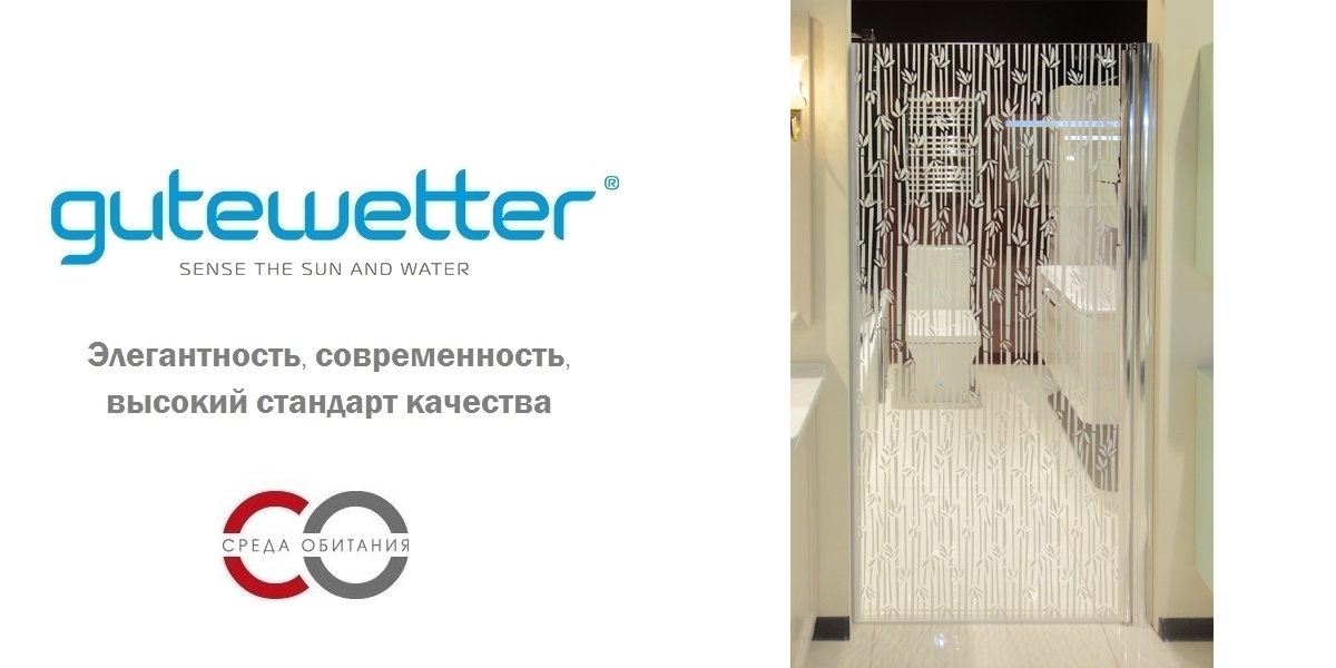 Душевая дверь в нишу 70x190 GK-601 GUTEWETTER LUX DOOR 70X190GK601 - Вид №1