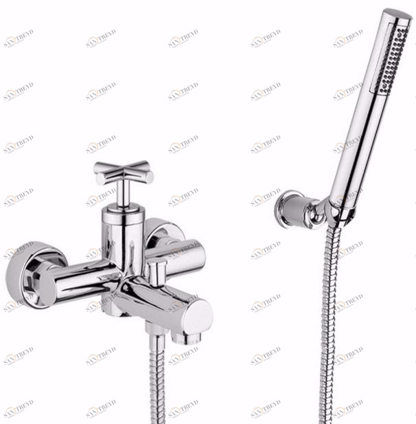 Rubinetteria Giulini Настенный смеситель для ванны с ручным душем Elica F9201