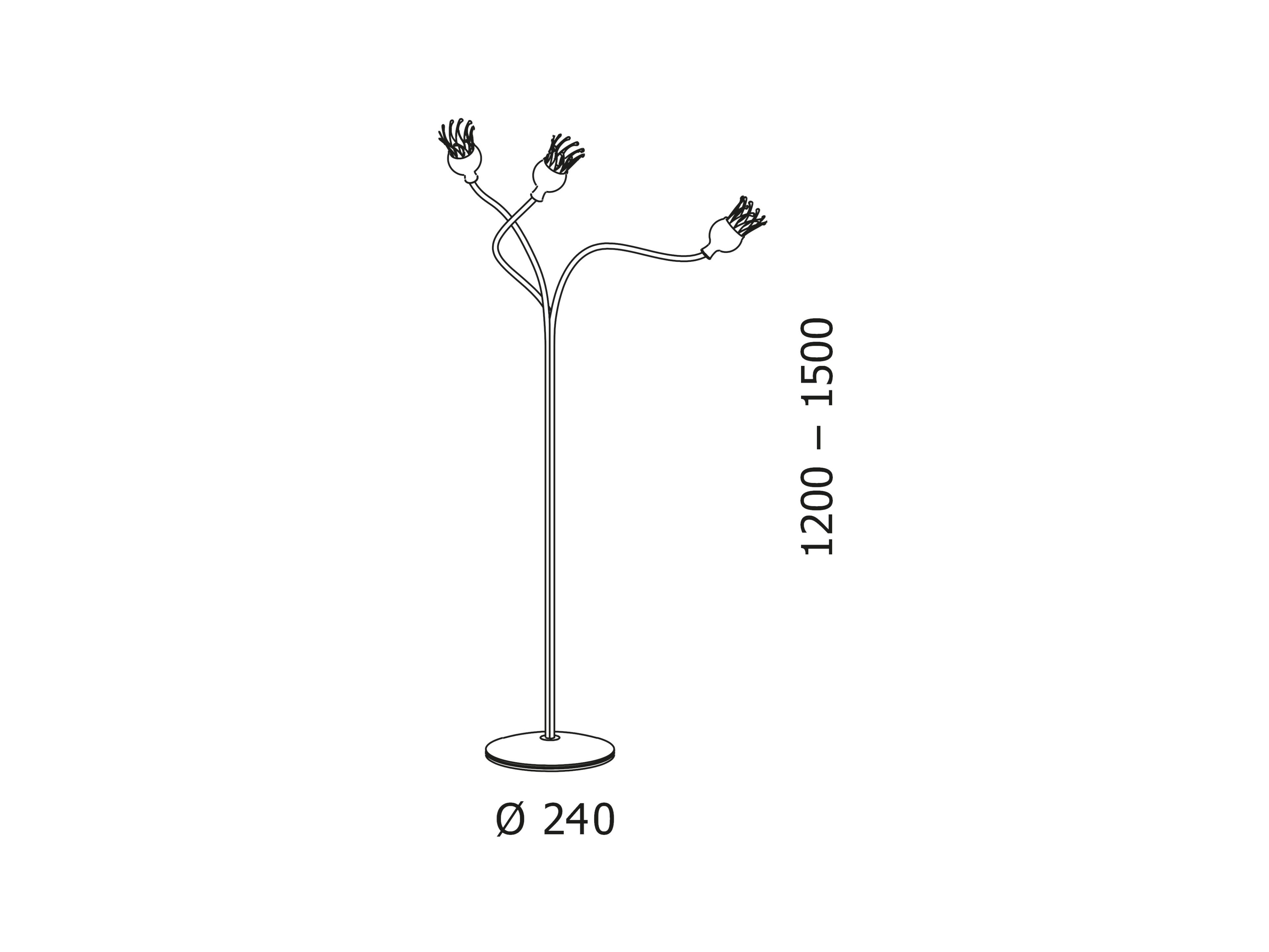 Алюминиевый и стеклянный светодиодный торшер с гибкой рукояткой serien.lighting POPPY ARCH-00021805 - Вид №5