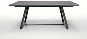 Midj Раздвижной прямоугольный обеденный стол из стекла