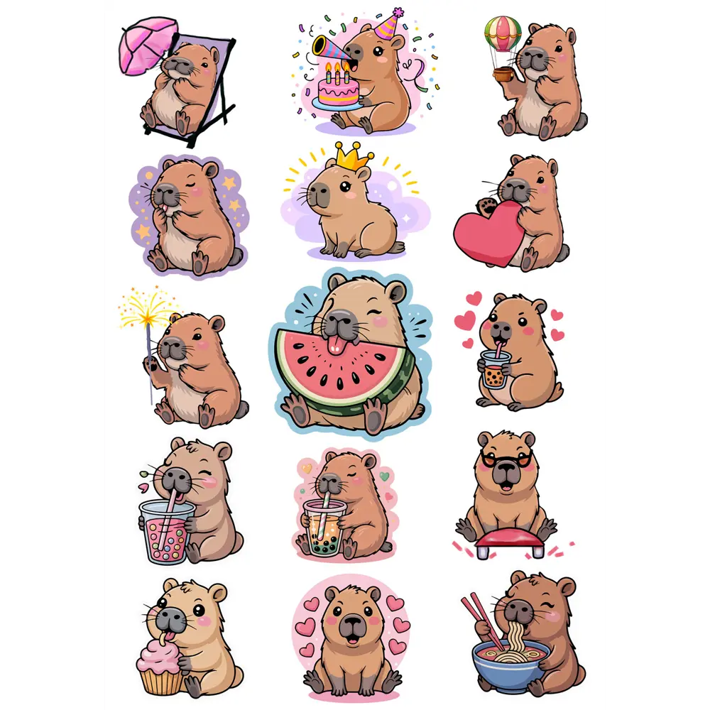 Декоративная наклейка Симфония Капи-Симпатяга 210x297 мм STLM-2145829