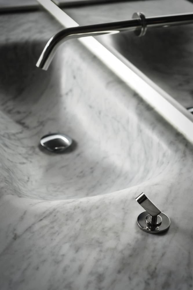 Смеситель для раковины с 2 отверстиями из нержавеющей стали Agape SQUARE ARCH-00096179 - Вид №1