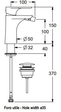 GUGLIELMI Смеситель для биде с регулируемым изливом Walser Fcwl88557 - Вид №3